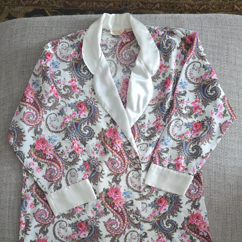 Victoria's Secret Floral Sleep Shirt Vintage